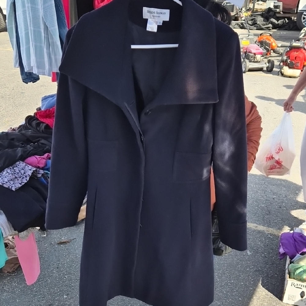 Hugo Boss Women's Dark Blue Trench Coat